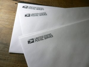 画像1: USA郵便公社　横長封筒　５枚セット