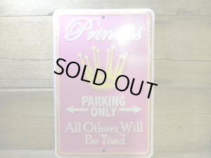 画像1: サインPrincess PARKING　　プリンセスの駐車場看板