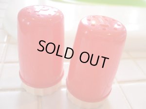 画像1: アドバタイジング　ソルト＆ペッパーシャーカー　レッド