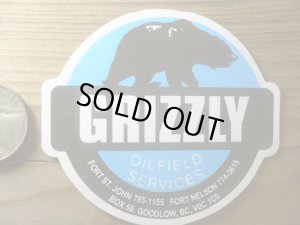 画像1: USA 企業ステッカーGRIZZLY