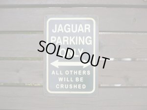 画像1: ブリキ看板　JAGUAR　PARKING　ONRY