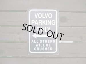 画像1: ブリキ看板　VOLVO　PARKING　ONRY