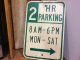 ヴィンテージ　ジャンク看板　２HR　PARKING
