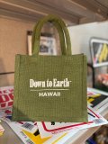 Down to Earth HAWAII ジュートバッグ　グリーン