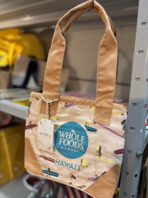 画像1: Whole foods market&tag alohaコラボトートバッグ
