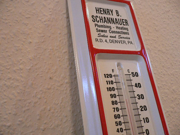 ホーロー製温度計