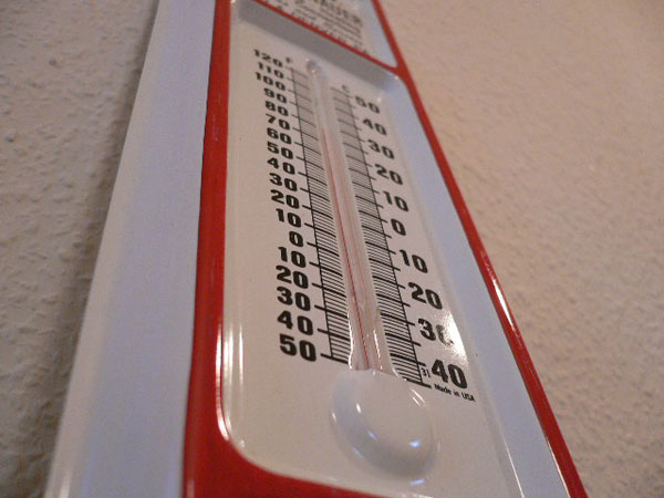 ホーロー製温度計