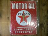 画像: モーターオイル　ＴＥＸＡＣＯ　ヴィンテージ加工看板