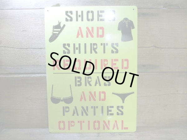 画像1: サイン　SHOES AND　SHIRTS　シューズとシャツのジューク看板