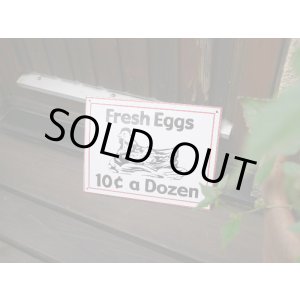 画像: ホーローサインプレート　Fresh　Eggs