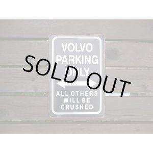 画像: ブリキ看板　VOLVO　PARKING　ONRY