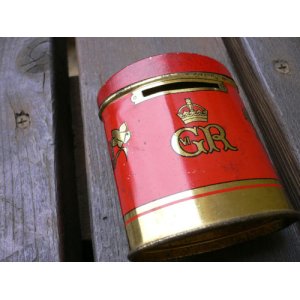 画像: ヴィンテージ　OXO缶１９５７年戴冠式貯金箱