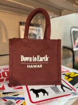画像: Down to Earth HAWAII ジュートバッグ　パープル