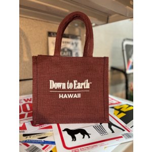 画像: Down to Earth HAWAII ジュートバッグ パープル