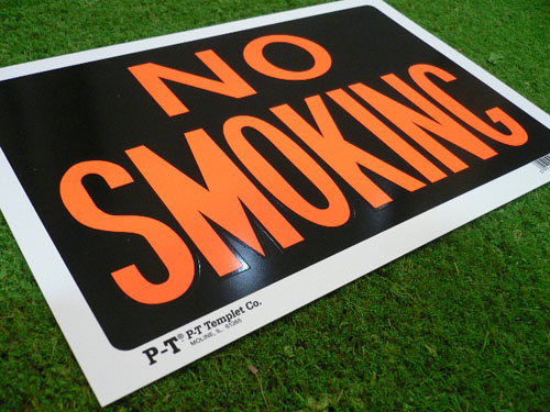 画像: NO　SMOKING　看板