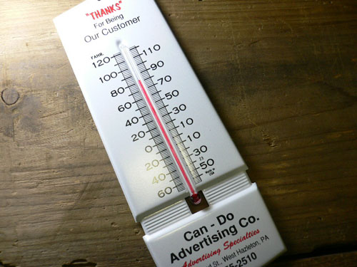 画像1: アドバタイジング温度計