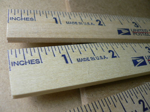 画像: USA郵便公社　USPS　新品　木製ルーラー