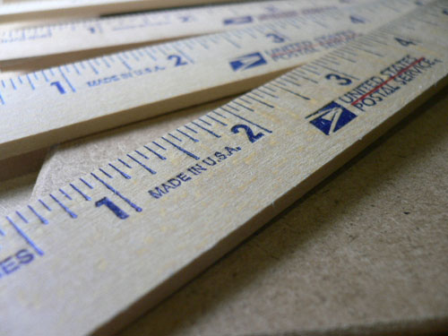 画像: USA郵便公社　USPS　新品　木製ルーラー