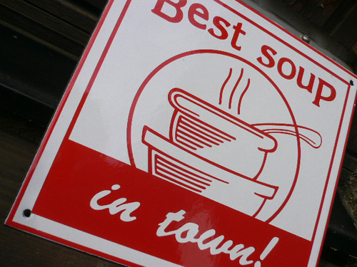 画像: ホーローサインプレート　Best　Soup