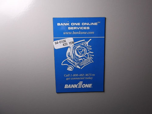 画像: アメリカンマグネット　BANK　ONE