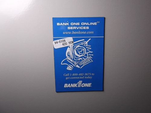 画像: アメリカンマグネット　BANK　ONE