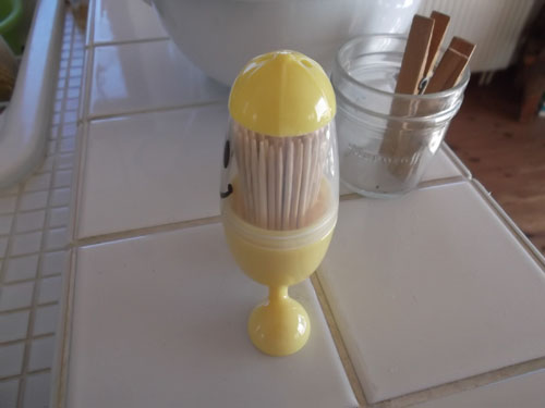 画像: Smiley　Toothpick　Dispenser　楊枝入れ　イエロー