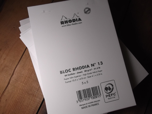 画像: メモパッド13　RHODIA ロディア☆ホワイト