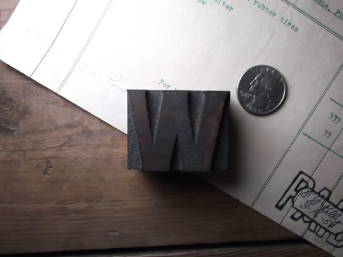 画像1: 木製プリンターブロック　W