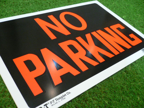 画像: NO　PARKING 看板