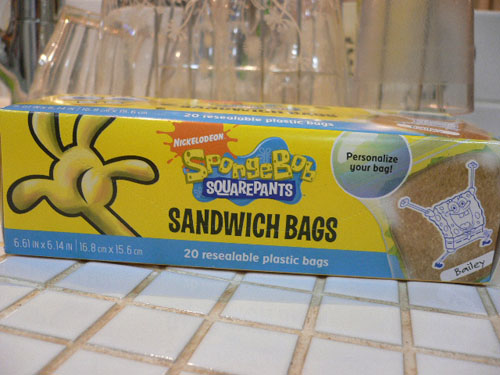 画像: サンドイッチ　バッグ　スポンジボブ