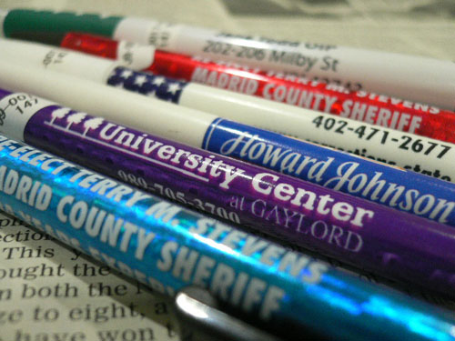 画像: アドバタイジングペン　アソート6本セット