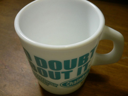 画像: Milky Glass Mug NO DOUBT