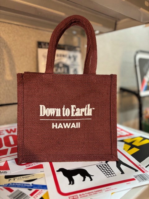 画像1: Down to Earth HAWAII ジュートバッグ　パープル